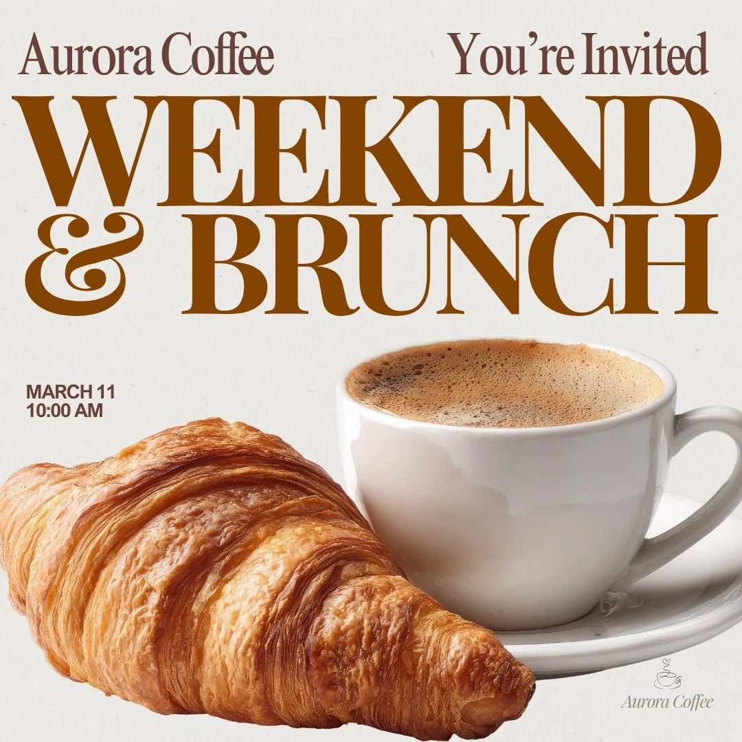 Aurora Coffee weekend and brunch campaign
