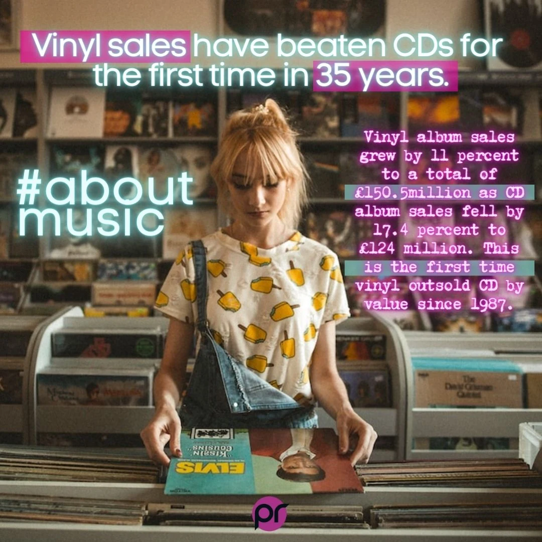 About Music vinyl culture social media post design